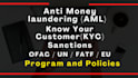 write aml, kyc and compliance policies