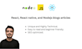 write blogs about react, angular, vue and node js