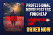 design professional movie posters for cheap