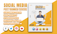 create facebook and instagram banner and post design