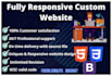 design modern responsive website with HTML CSS bootstrap 4