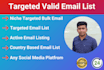 provide niche targeted email list, bulk email collection