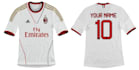 personalize Ac MILAN jersey