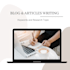 write a blog post for you