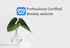 create and design a  professional weebly website