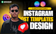 create editable canva templates and instagram post design within 24 hours