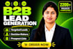 do b2b lead generation, linkedin leads, and prospect list building