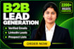 do b2b lead generation and linkedin lead generation with data enrichment