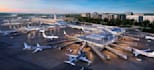 aerial render 3d architecture visualization