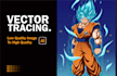 manual vector tracing, face to vector, redraw recreate logo or business card