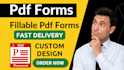create fillable pdf form in 24 hours