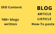 write an awesome SEO blog article