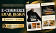 design high converting klaviyo mailchimp email templates