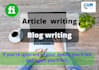 write a well researched article and blog posts with seo