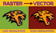 do vector trace or redraw your logo in vector format