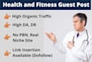 provide quality health related guest post backlink on high da, traffic blog
