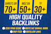 manual create high quality contextual dofollow seo backlinks