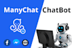 create manychat chatbot for facebook messenger and website