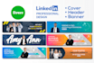 design professional linkedin header,twitter header, facebook cover