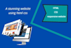 do responsive website development using html css website