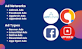 add admob, facebook, applovin, appodeal ads in your android app
