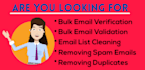 do email verification, validation, list cleaning find the email address,contacts
