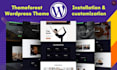 install or customize any themeforest wordpress themes