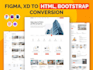 convert figma to html css psd to html landing page