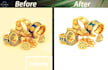 do jewellery background remove and retouch