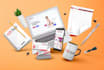 design brand guide with attractive logo in high resolution