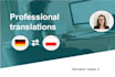 professionally translate your text from german to polish and reverse
