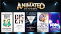 do cool animated social media flyer