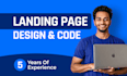 design modern html landing page or website development