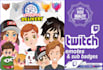 do twitch emotes, badges and sub badges in 24 hours