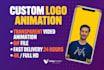 create a custom logo animation and intro video