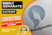 manually generate unique business name and logo with slogan