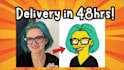 draw your yellow cartoon for 5usd