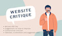 professionally criticize your website to improve the conversion rate