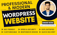 create a responsive wordpress website, wordpress blog or shopify store