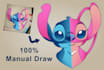 redraw logo, vector trace, or sketch to vector and low image to vector