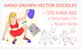 design original doodle style illustrations in vector format