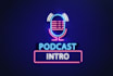 make podcast intro youtube intro outro logo animation