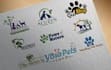 design modern pet,dog,cat and animal logo