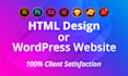 convert psd,xd to html and psd,xd to wordpress website