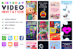 create birthday video invitation, for kids birthday party
