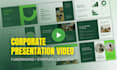 create a premium corporate presentation video like this one