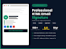 design a professional HTML email signature for gmail, outlook and apple mail