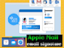 create an HTML email signature for apple mail or outlook on a mac