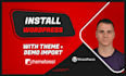 do themeforest wordpress theme installation and demo import