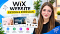 design or redesign a professional wix website
